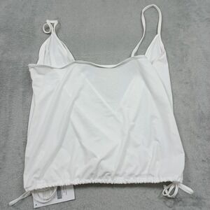 Fabletics Tank Womens Medium White Elaine Performance Activewear NWT‎